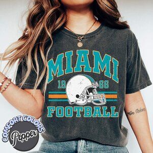 Miami Football Retro Edition Comfort Colors Tee 166